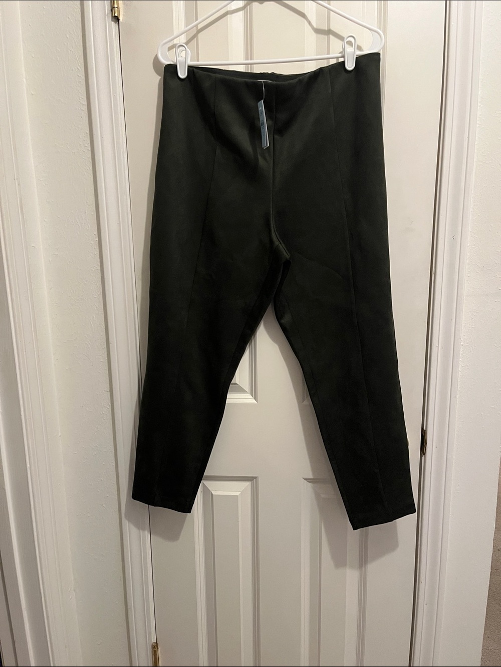 LOFT NWT XLP Green Suede leggings